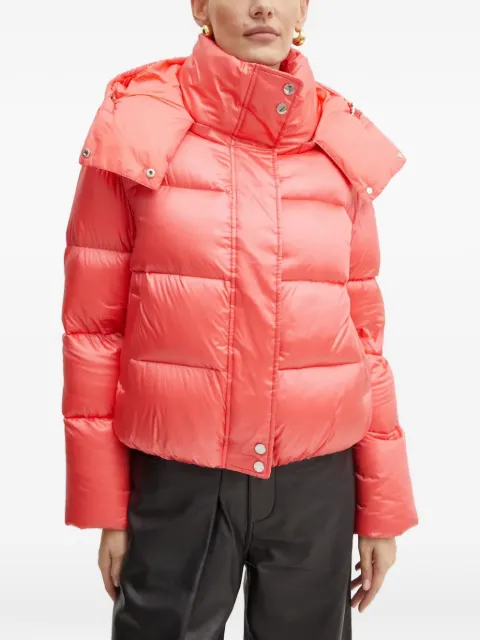 Patrizia Pepe buttoned padded jacket Orange 2O0050A9M0