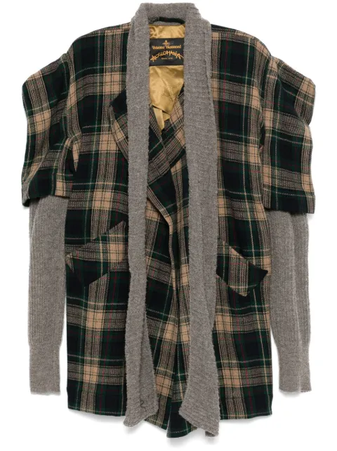 Vivienne Westwood Pre-Owned 2017s-2018s tartan-check jacket Green VIV750WT