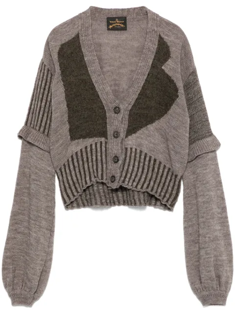 Vivienne Westwood Pre-Owned 2000s crop cardigan Grey VIVWS480