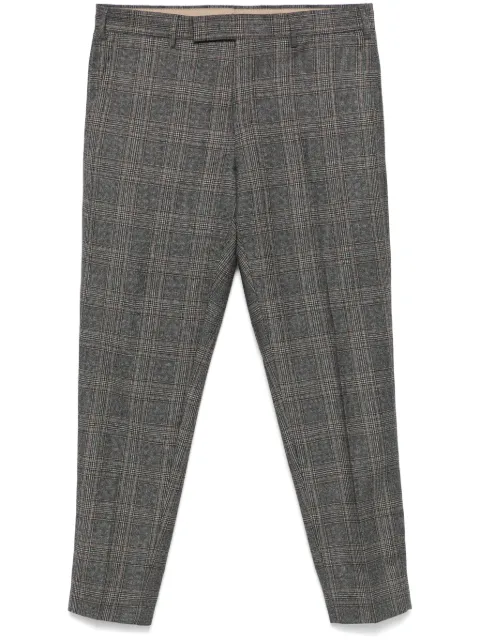 PT Torino checked trousers Grey CORFZ1Z00FWDMA23
