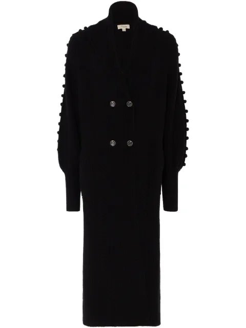 Temperley London Chrissie cardi-coat Black 24AWCHK53182
