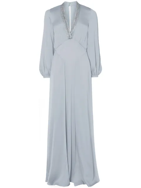 Temperley London Nina maxi dress Grey 24AWINA53218B