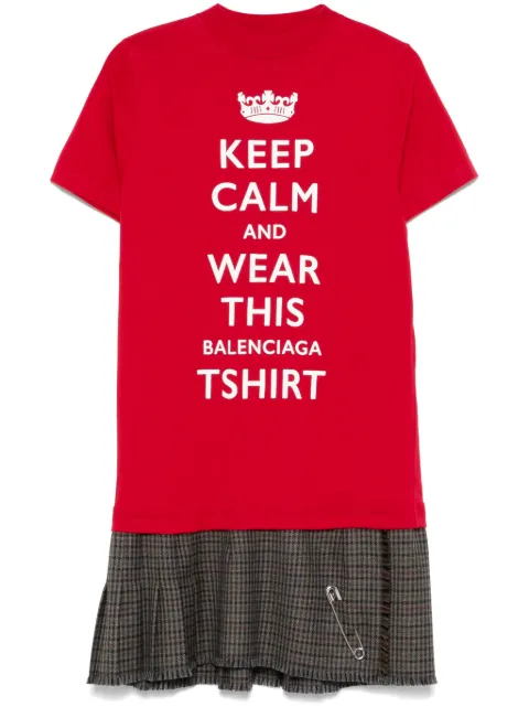 Balenciaga Keep Calm midi dress Red 809044TRT25
