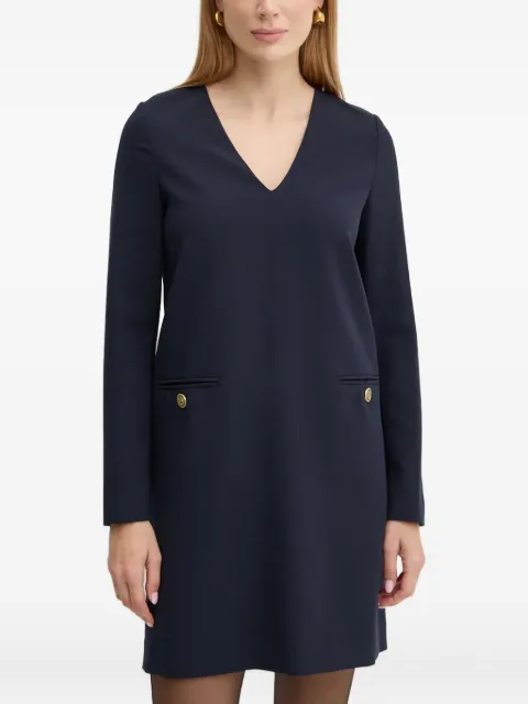 TWINSET button pockets mini dress Blue 242TT2102