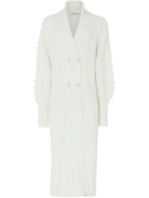 Temperley London Chrissie cardi-coat Neutrals 24AWCHK53182