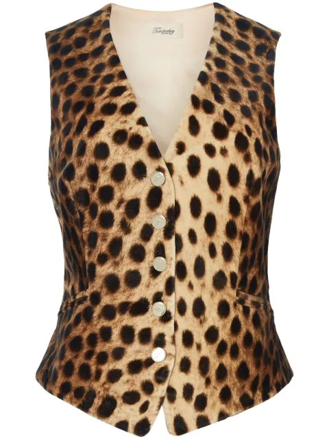 Temperley London Nemera waistcoat Neutrals 24AWNEM53421