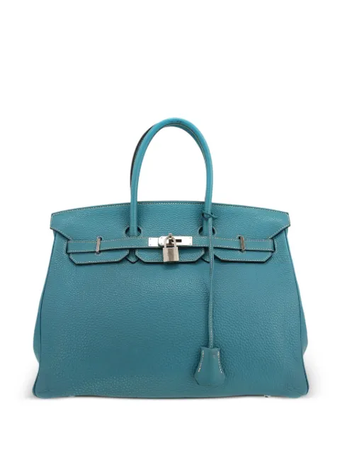 Hermès Pre-Owned 2010 Birkin 35 handbag Blue 413028