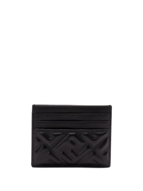 FENDI logo-embossed cardholder Black 8M0445AAJD