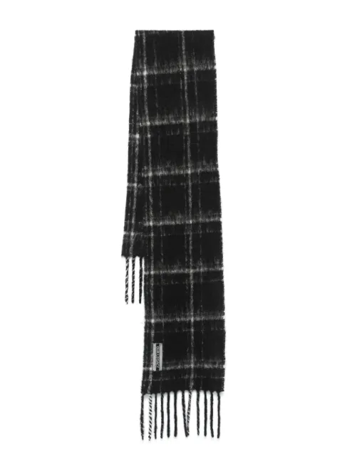 OUR LEGACY checked fringed scarf Grey A4248EBF