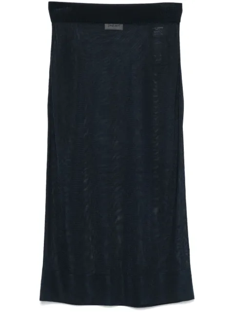 Saint Laurent knitted pencil midi skirt Blue 811119Y75YK