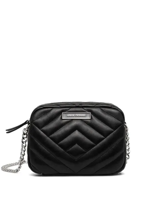 Armani Exchange quilted crossbody bag Black 9491584R742