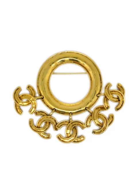CHANEL Pre-Owned 1994 hoop brooch pin Gold B94P