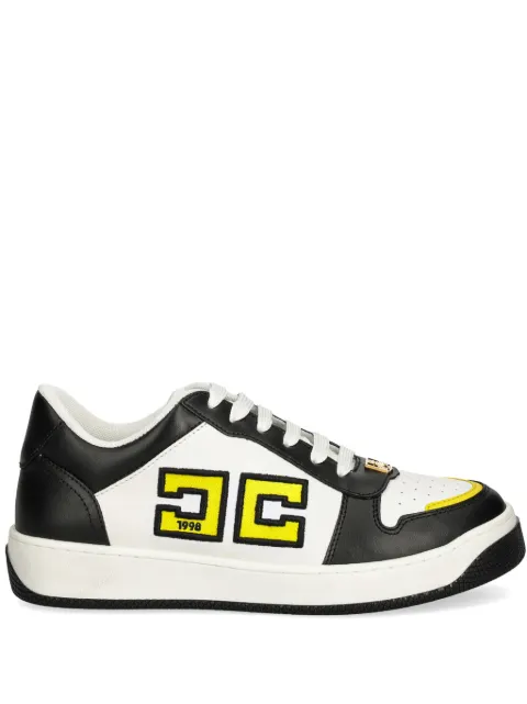 Elisabetta Franchi two-tone leather sneakers Black SA40G46E2