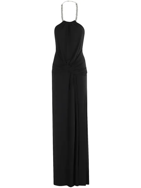 SIMKHAI Annabelle halterneck gown Black 5241039J
