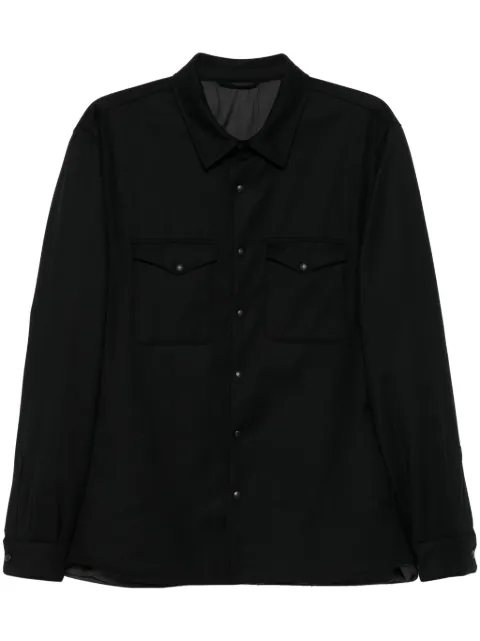 ERALDO virgin wool shirt jacket Black CORTINAL8