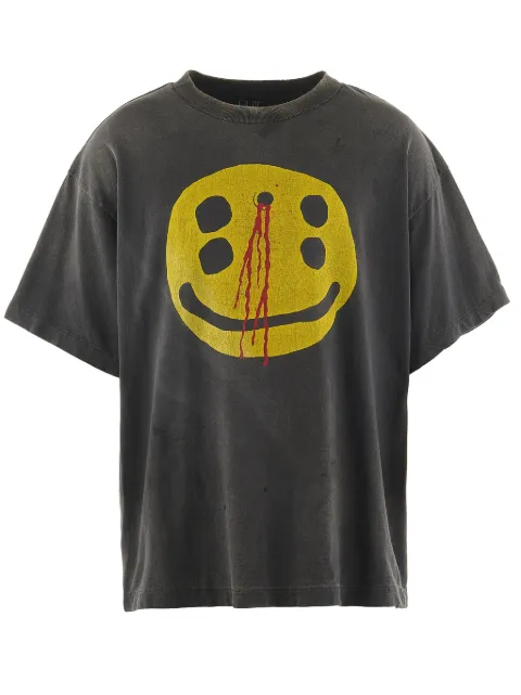 SAINT MXXXXXX x Cactus Plant Flea Market graphic-print T-shirt Black SMYS10000C01BLK
