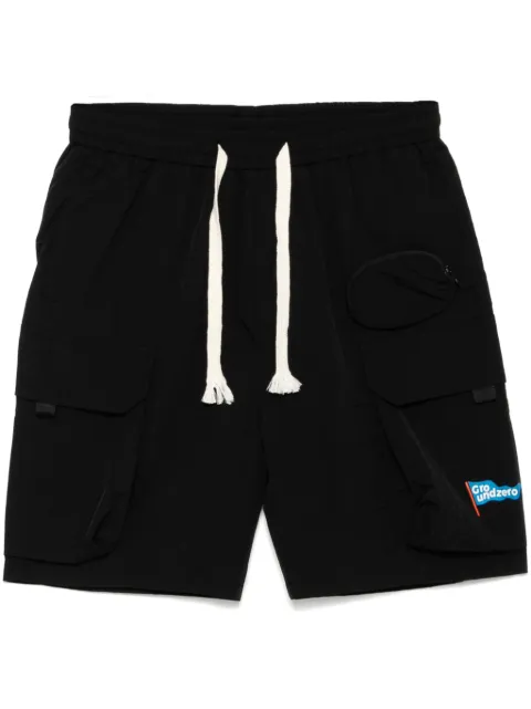 Ground Zero logo-print cargo shorts Black JKH0000240