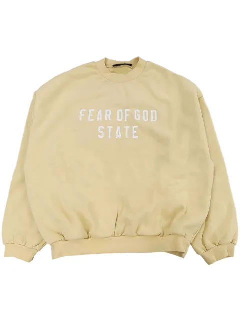 FEAR OF GOD ESSENTIALS logo-print sweatshirt Neutrals 192BT246233F
