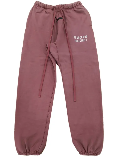 FEAR OF GOD ESSENTIALS logo-print track pants Pink 130BT244456F