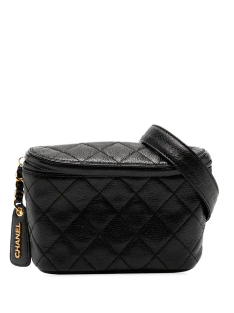 CHANEL Pre-Owned 1995 Fanny waist bag Black CHANELPATENTWAISTBAG