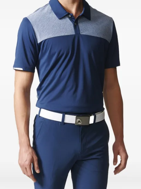 adidas Climachill Heather Block "Blue" golf polo shirt Blue BC2943