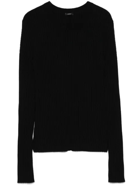 JOSEPH ribbed-knit crew-neck sweater Black JF008809