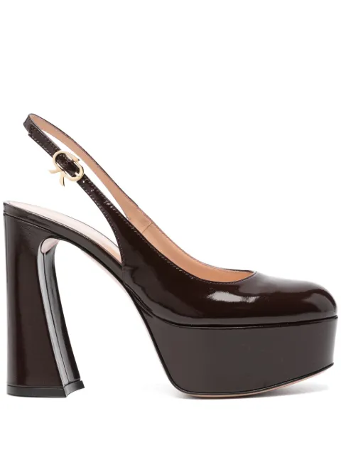Gianvito Rossi 120mm Bessie pumps Brown G9556970RICNUI