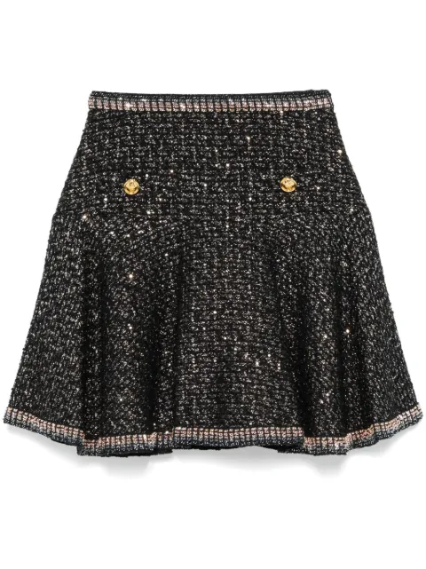 Giambattista Valli tweed mini skirt Black 24FWPVCA205409UBE