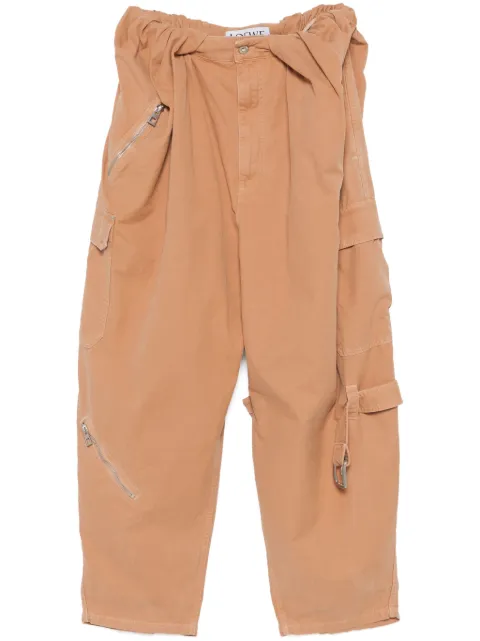 LOEWE Balloon cargo pants Brown S540Y11X88