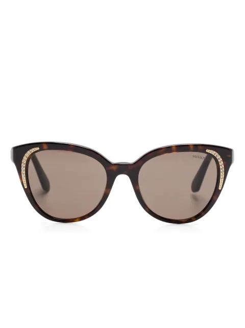 Swarovski Eyewear crystal-embellished sunglasses Brown SK6031