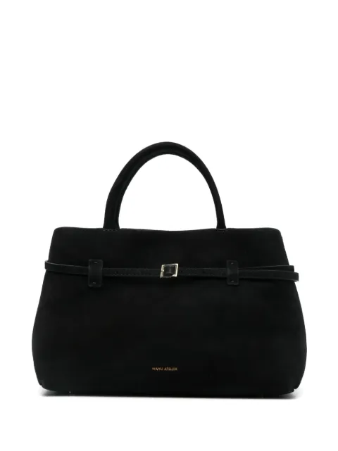 Manu Atelier 35 Le Cambon buckled tote bag Black 2024383