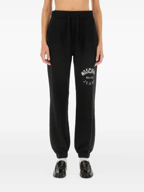 MOSCHINO JEANS drawstring logo trousers Black 03808700