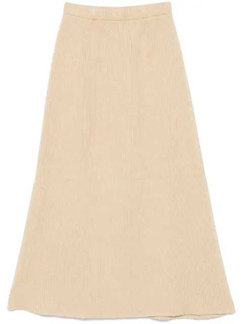 Elena Velez Cozy midi skirt Neutrals EV040Y003