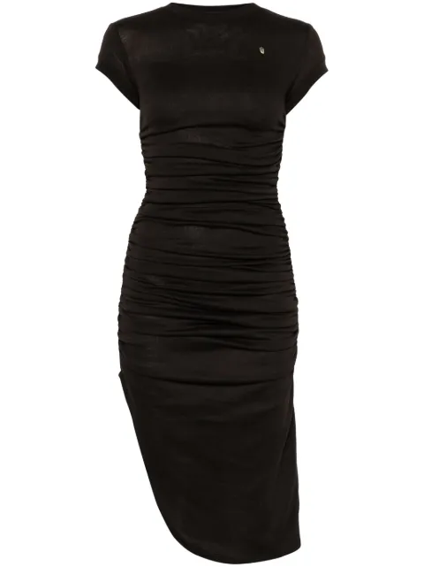 Elena Velez ruched mini dress Brown EV002YR004