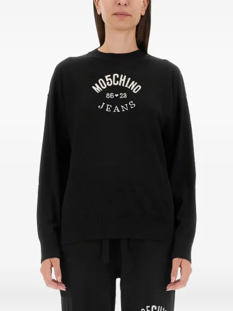 MOSCHINO JEANS logo knitwear Black 09318700