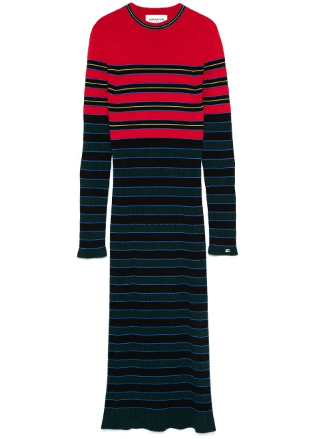 Sonia Rykiel striped knitted midi dress Blue R084MA55