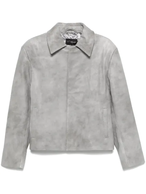 Manokhi leather jacket Grey MANO621