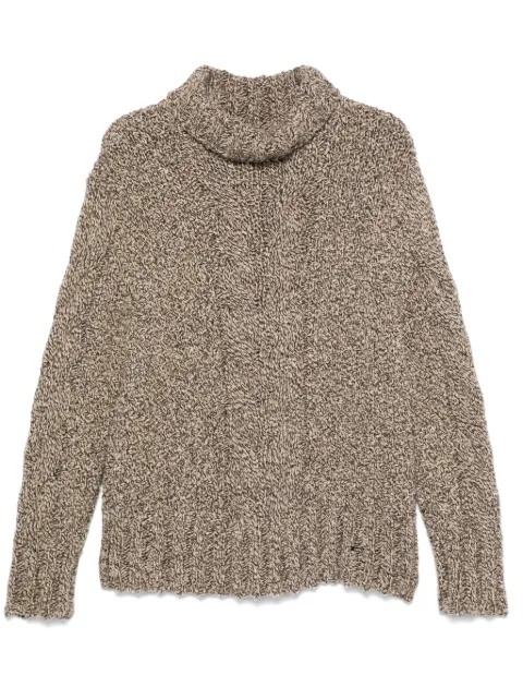 Kiton marl-knit sweater Brown D58735733002