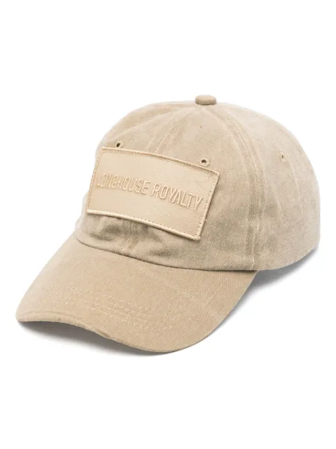 Elena Velez logo-patch cap Neutrals EV5001K