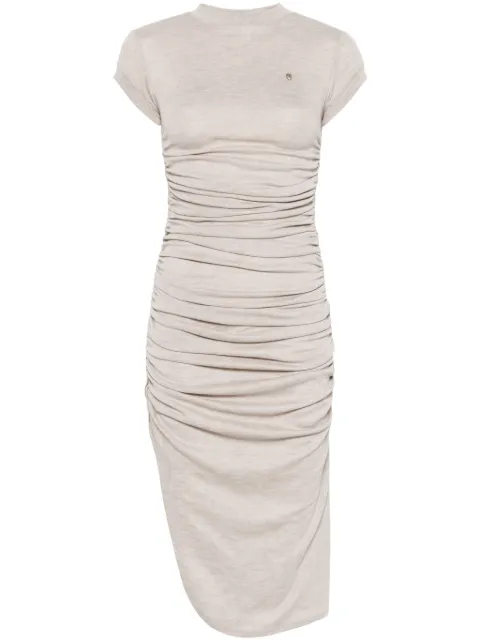 Elena Velez ruched mini dress Neutrals EV002YR004