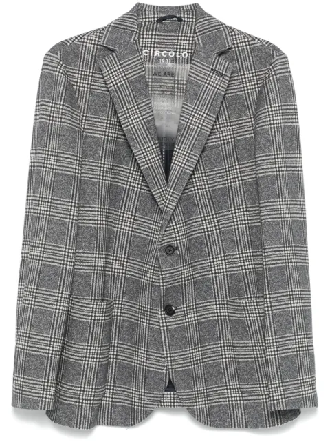 Circolo 1901 Prince-of-Wales-check blazer Blue CN4513