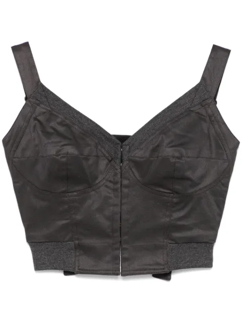 Elena Velez bustier-style top Grey EV004YR004O