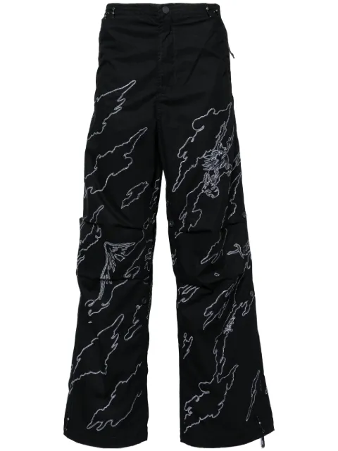 Maharishi Maha Basquiat trousers Black 5340DPM