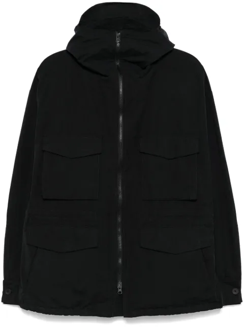 Transit water-repellent hooded jacket Black CFUTRYO244