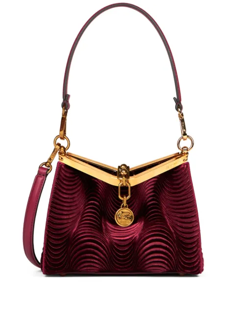 ETRO small velvet Vela bag Red WP1B0001AK556