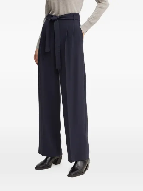 BOSS Tapiana belted pleated trousers Blue 50479405