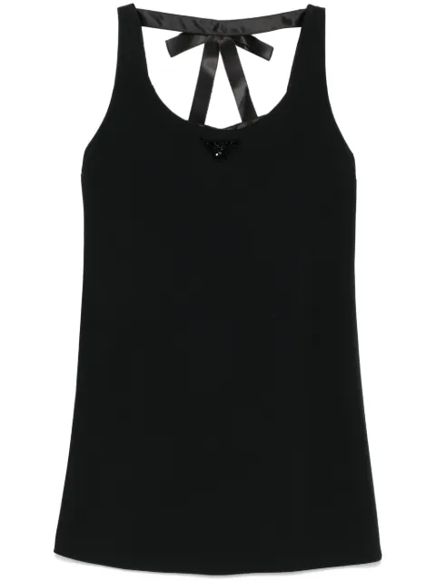 Prada triangle-logo mini dress Black P3O02RSOOO152D