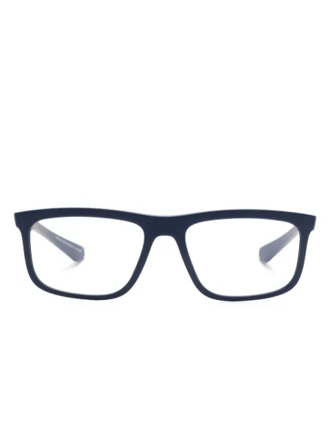Emporio Armani rectangle-frame glasses Blue EA3246