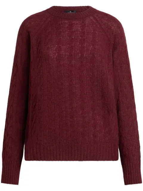 ETRO cable-knit cashmere jumper Red WRKE0240AV554