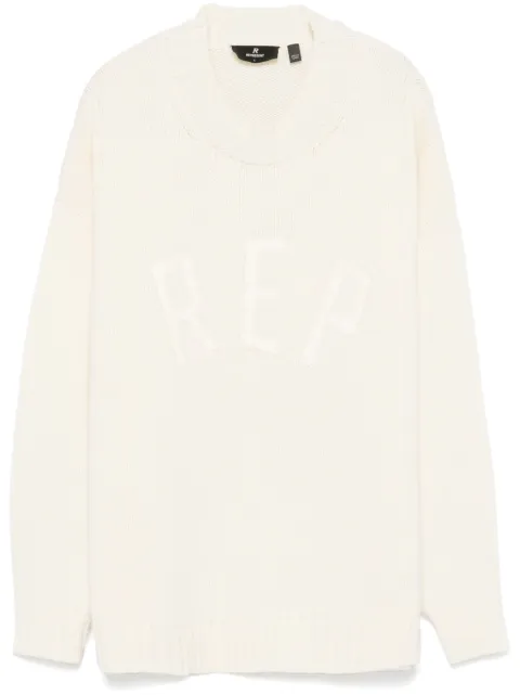 Represent logo-lettering sweater White MLM3177
